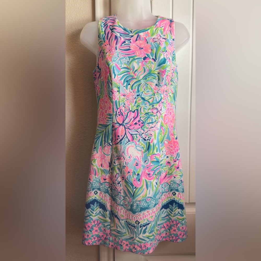 PENDING Lilly  Pulitzer Pink, Green & Blue Floral Midi Dress